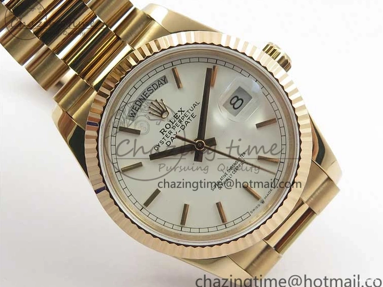 Bracelet 36 RG RG 128239 on President Maker Dial Day-Date White Bp Edition Best 1005